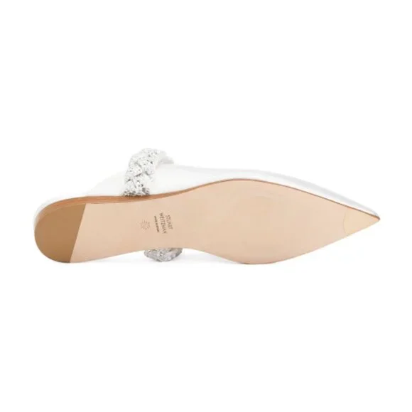 STUART WEITZMAN Made In Spain Royale Pearl Braida Flats - Picture 3 of 3